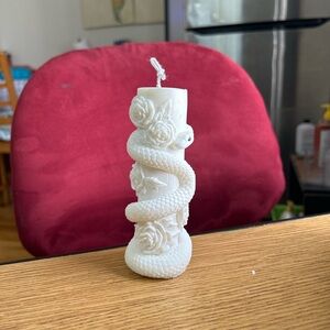 White Snake and Rose Candle